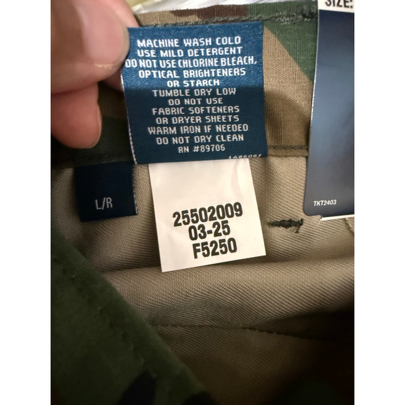 Men's Propper Cargo Pants L Green Brown Camouflage - Picture 11 of 12